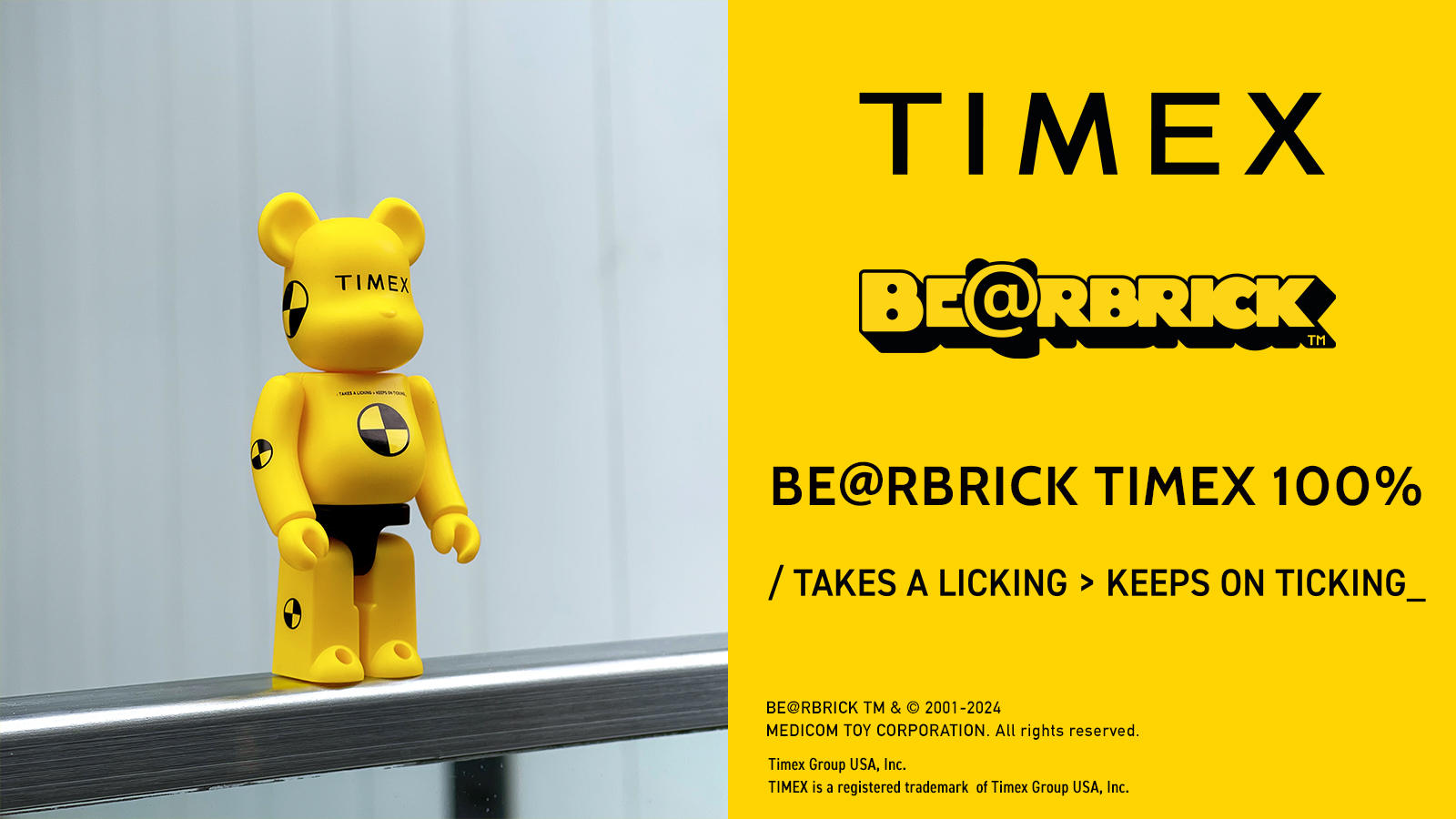 ベアブリック　タイメックス　100%