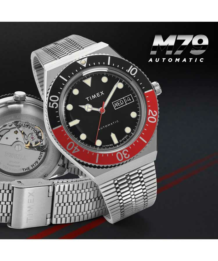 M79 オートマチック ブラック x レッド | TIMEXオンラインストア