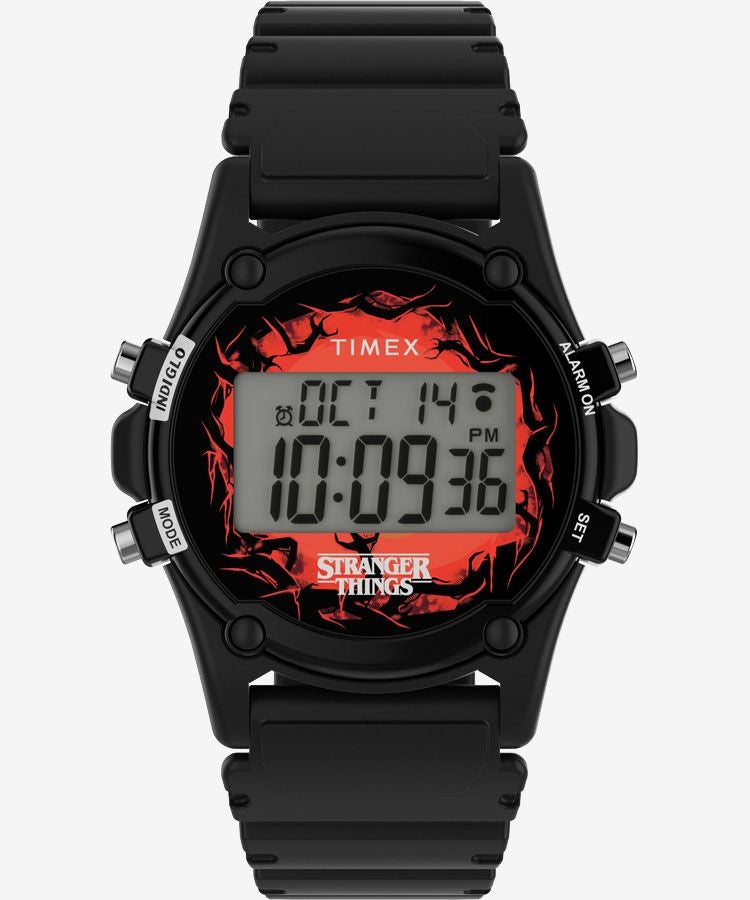 TIMEX ストレンジャー・シングス デジタル腕時計 TIMEX x ストレンジャーシングス アトランティス 100 | TIMEX