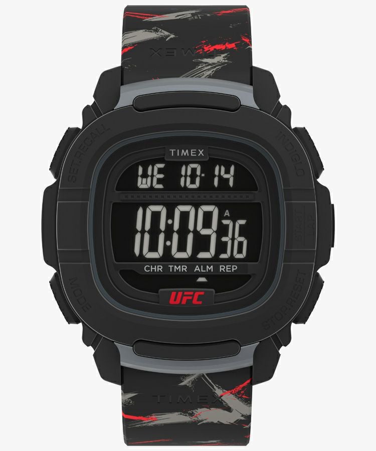 Timex UFC キック　ブラック　腕時計 Timex UFC Beast Black Silicone Strap Watch (Model: TW2V87400JR