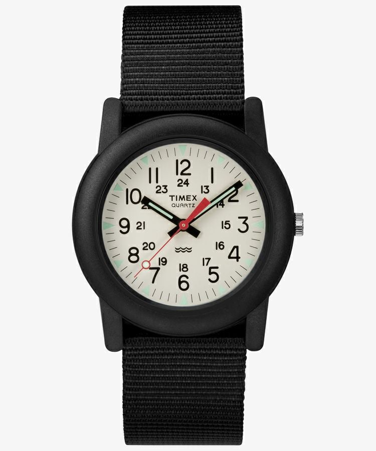 キャンパー 34mm ブラック | TIMEXオンラインストア