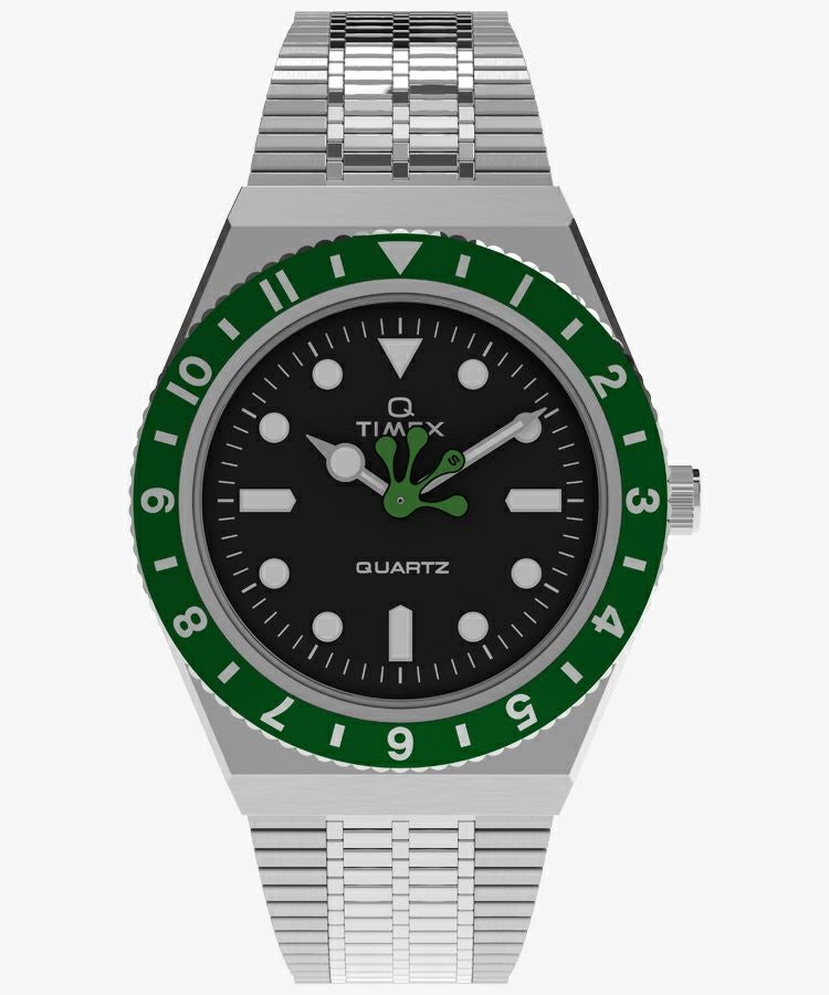 Q TIMEX ブラック x グリーン | TIMEXオンラインストア